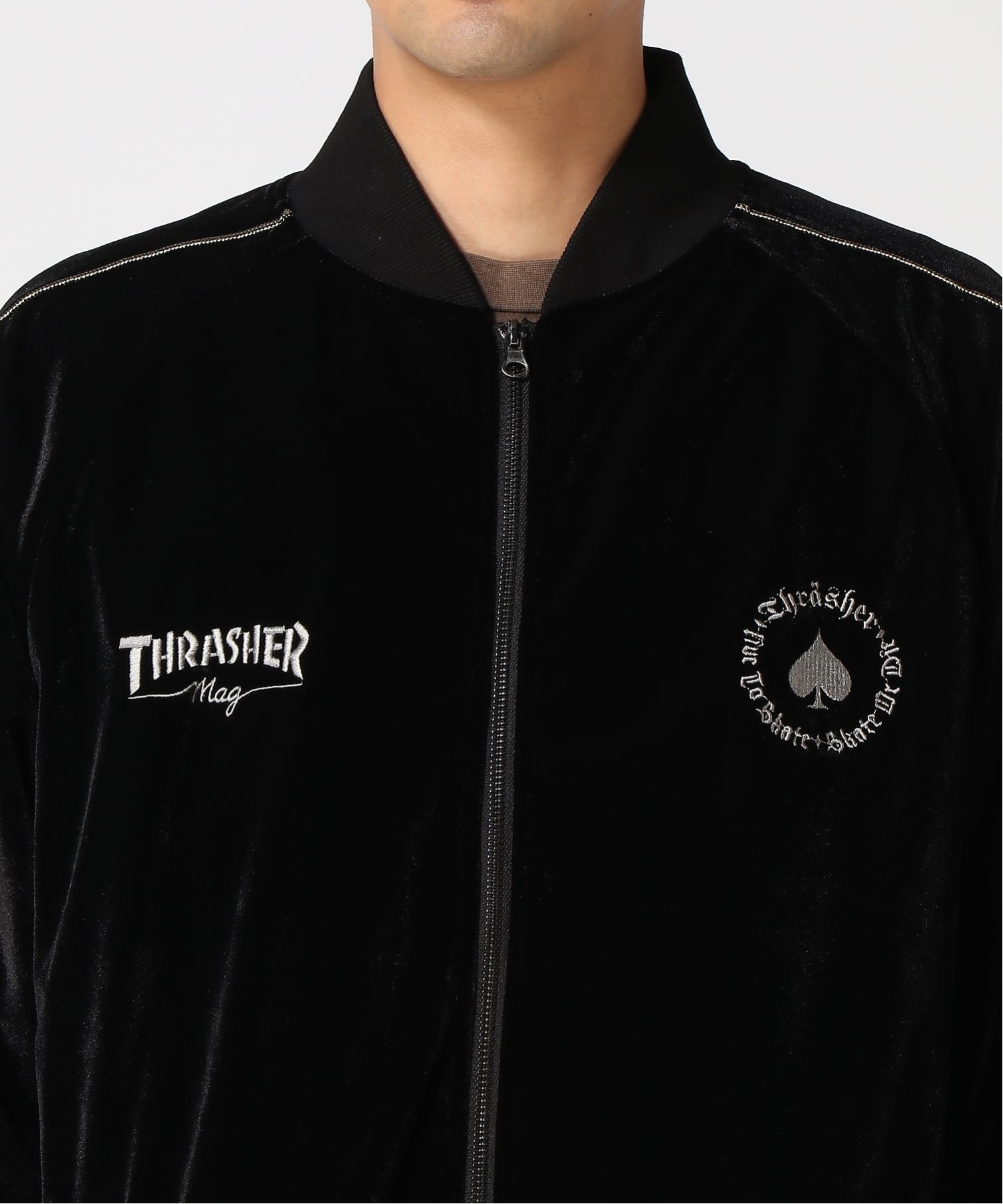 THRASHER by RIFFLEPAGE｜THRASHER/(M)ベロア SOUVENIR JACKET