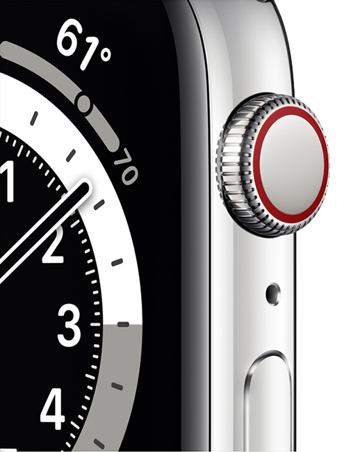 Apple Watch Series 6 44mm 32 GB in Silver Stainless - Silver