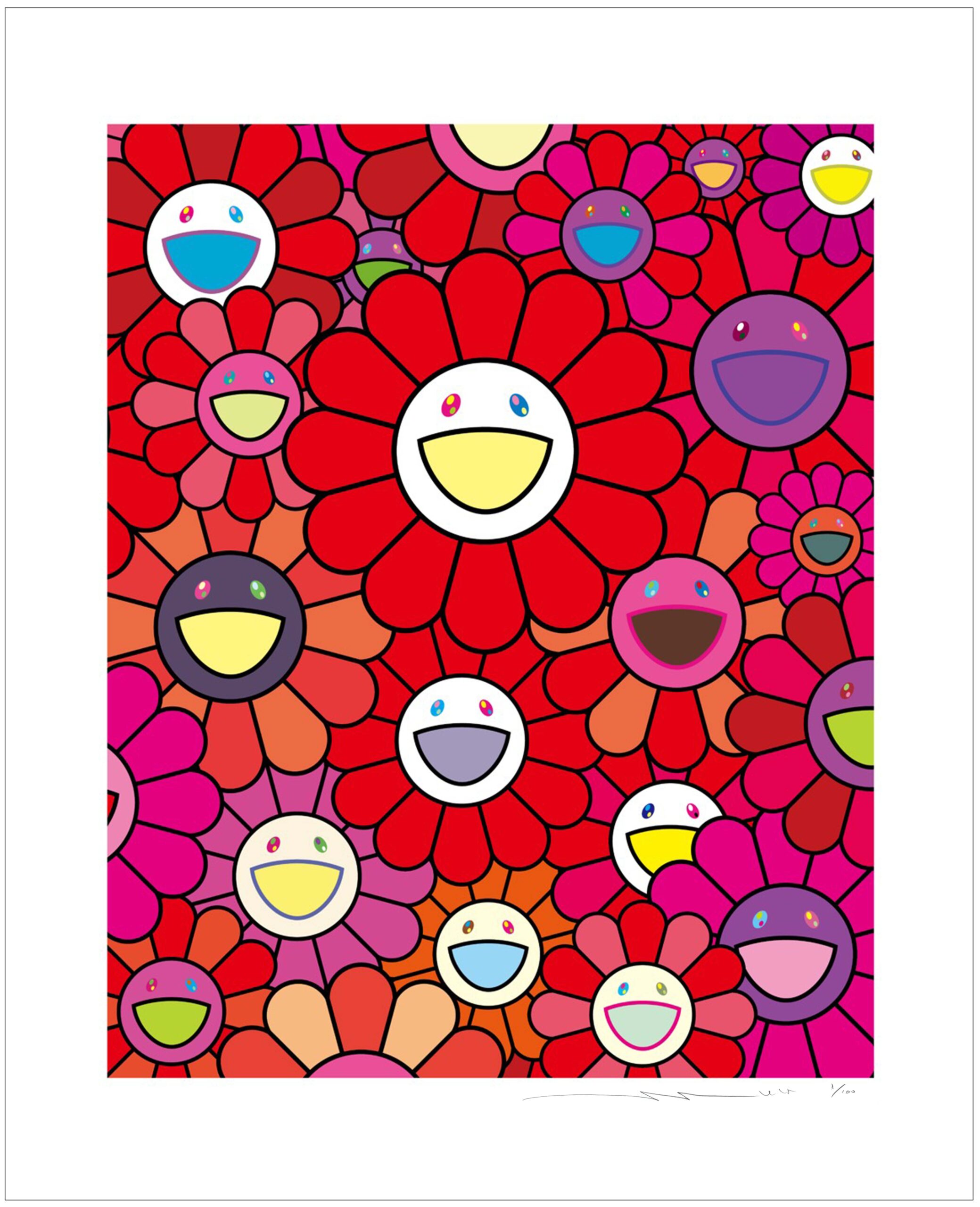 お花祭りのフィナーレを記念し、11月8日・9日に村上隆の新作お花版画4
