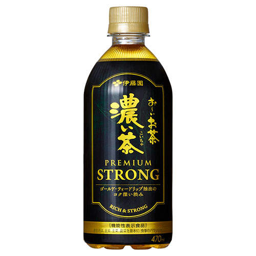 伊藤園 お～いお茶 濃い茶 PREMIUM STRONG 470ml×24本: 食品・飲料