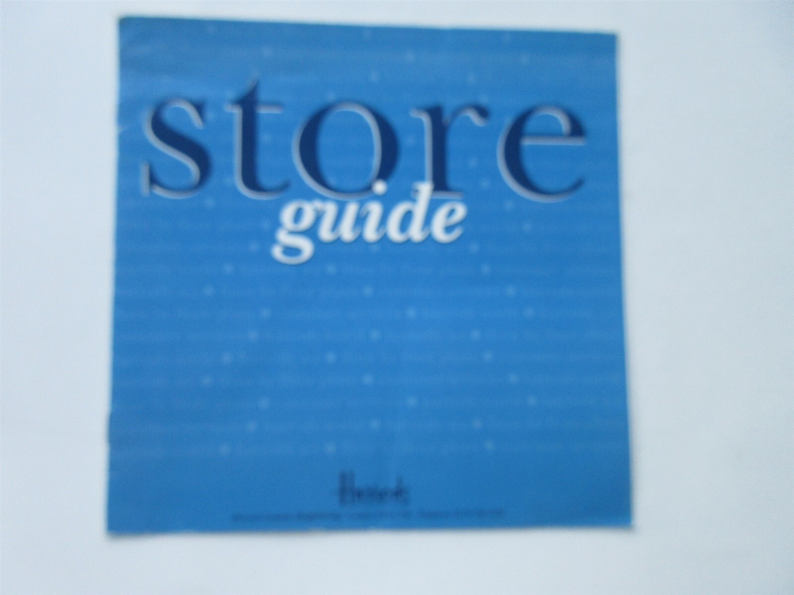 Harrods Store Guide London England 10 pages | eBay
