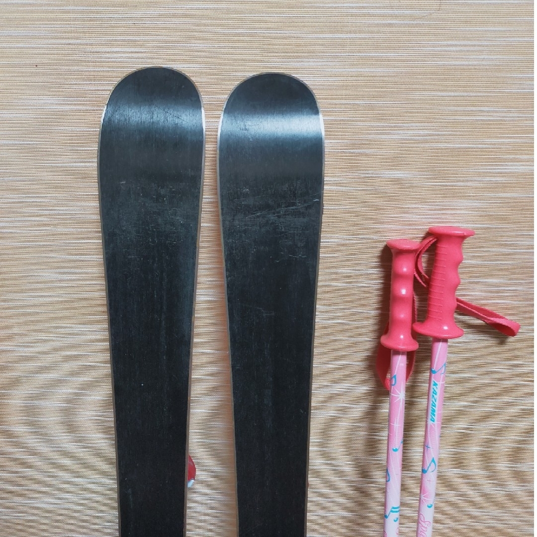 スキー板、ストック、スキーブーツ21cm-22cm3点セットの通販 by ダンボ