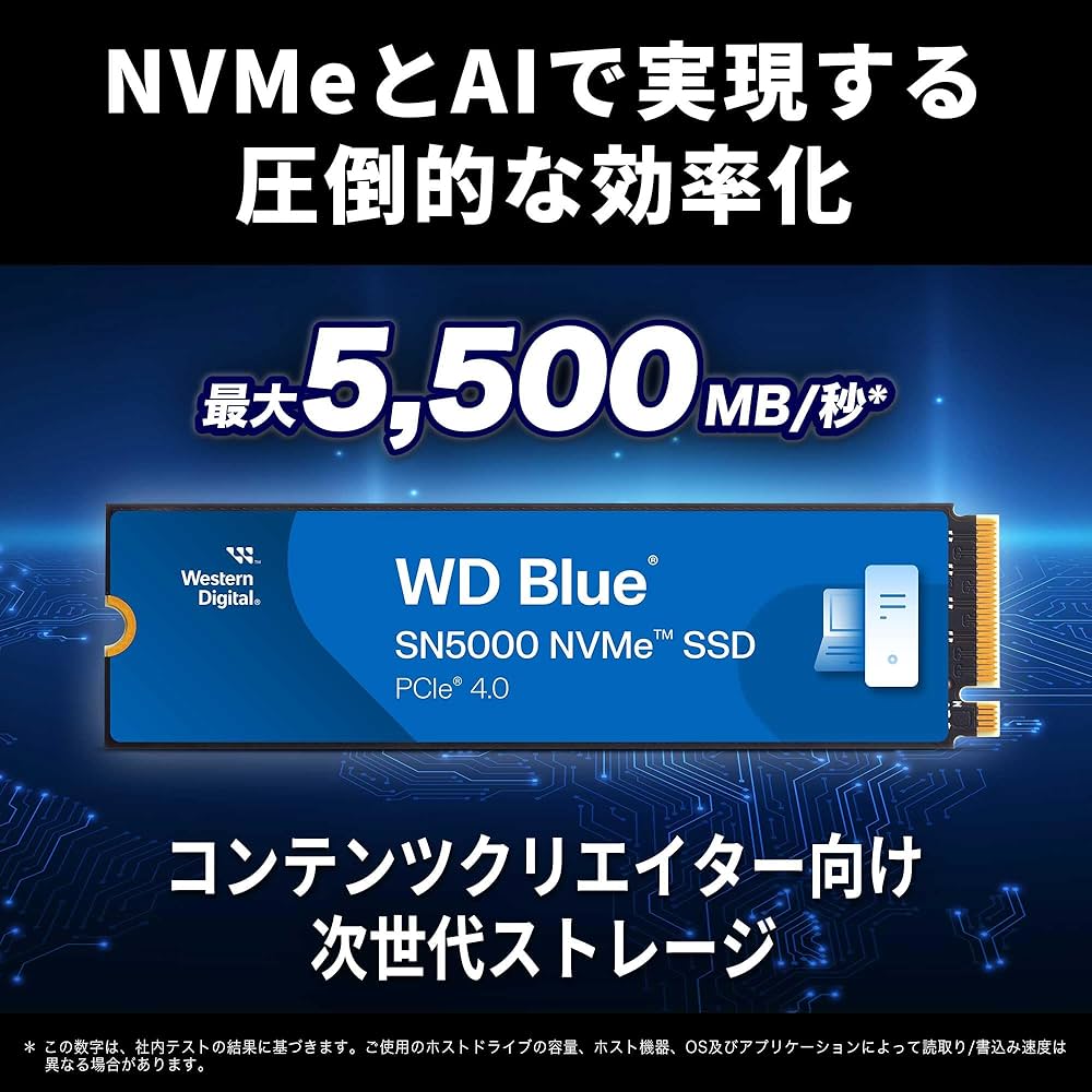 Amazon | Western Digital ウエスタンデジタル 内蔵SSD 2TB WD Blue