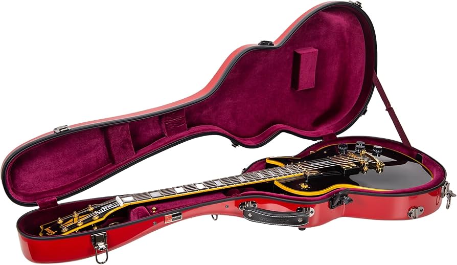 Amazon.com: Crossrock Les Paul Fiberglass Guitar Case with TSA