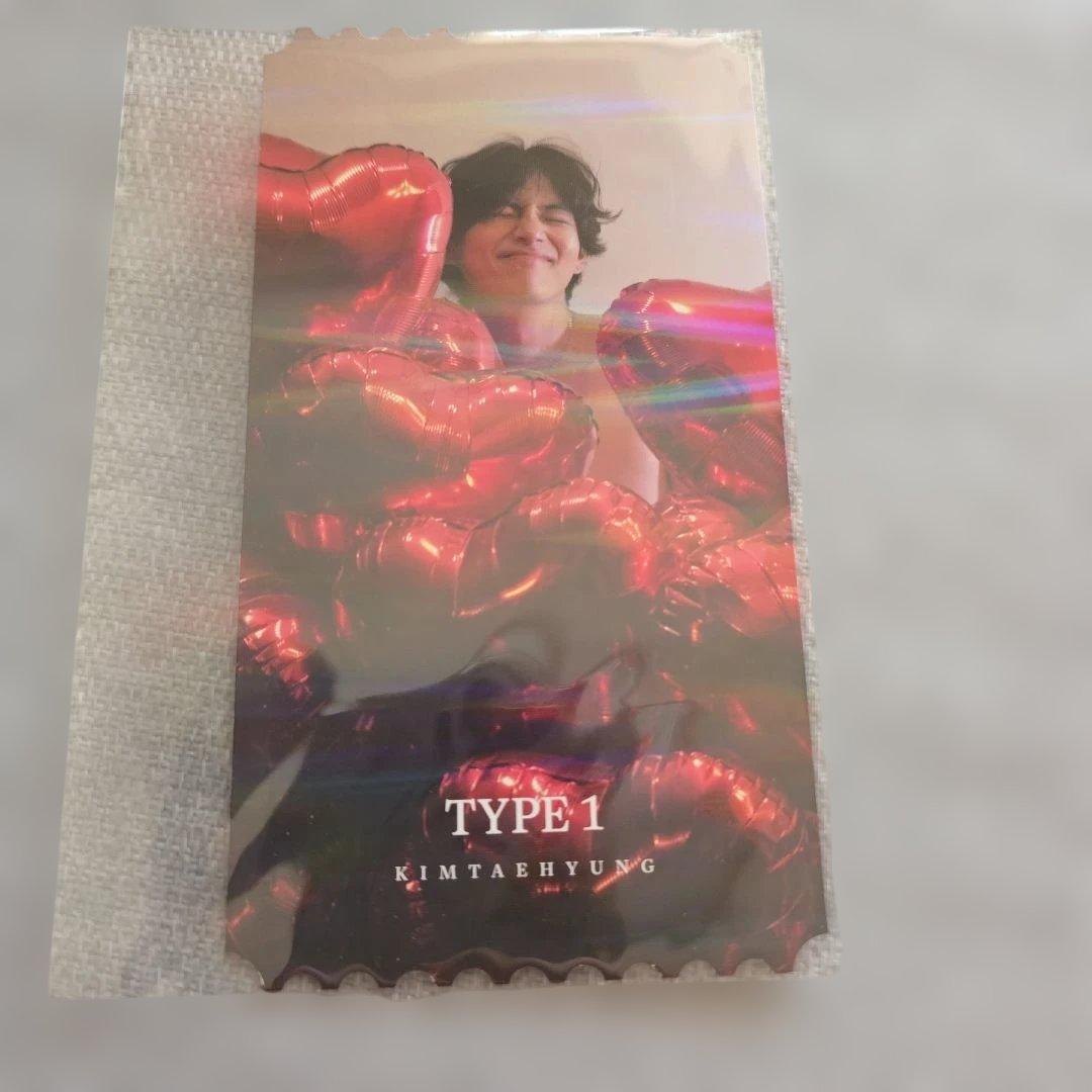 BTS V テヒョン TYPE1 V TOKYO 展示会　フォトチケット BTS V TYPE1 展示会 東京 ランダムフォトチケット テテ テヒョン