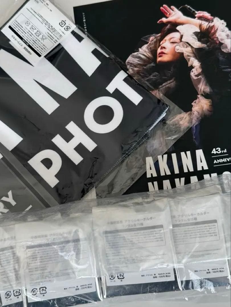 未開封　中森明菜　43rd 写真展　アクリルキーホルダー コンプセット　タオル