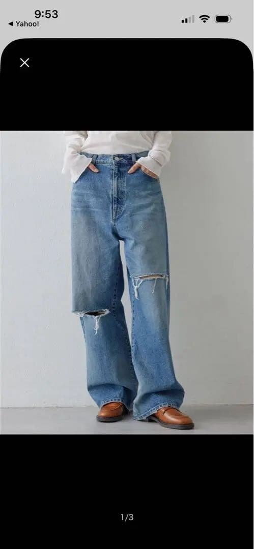 【GEMINI】デニムワイドパンツ Whim Gazette（ウィム ガゼット） パンツ デニム ジーンズ 「GEMINI