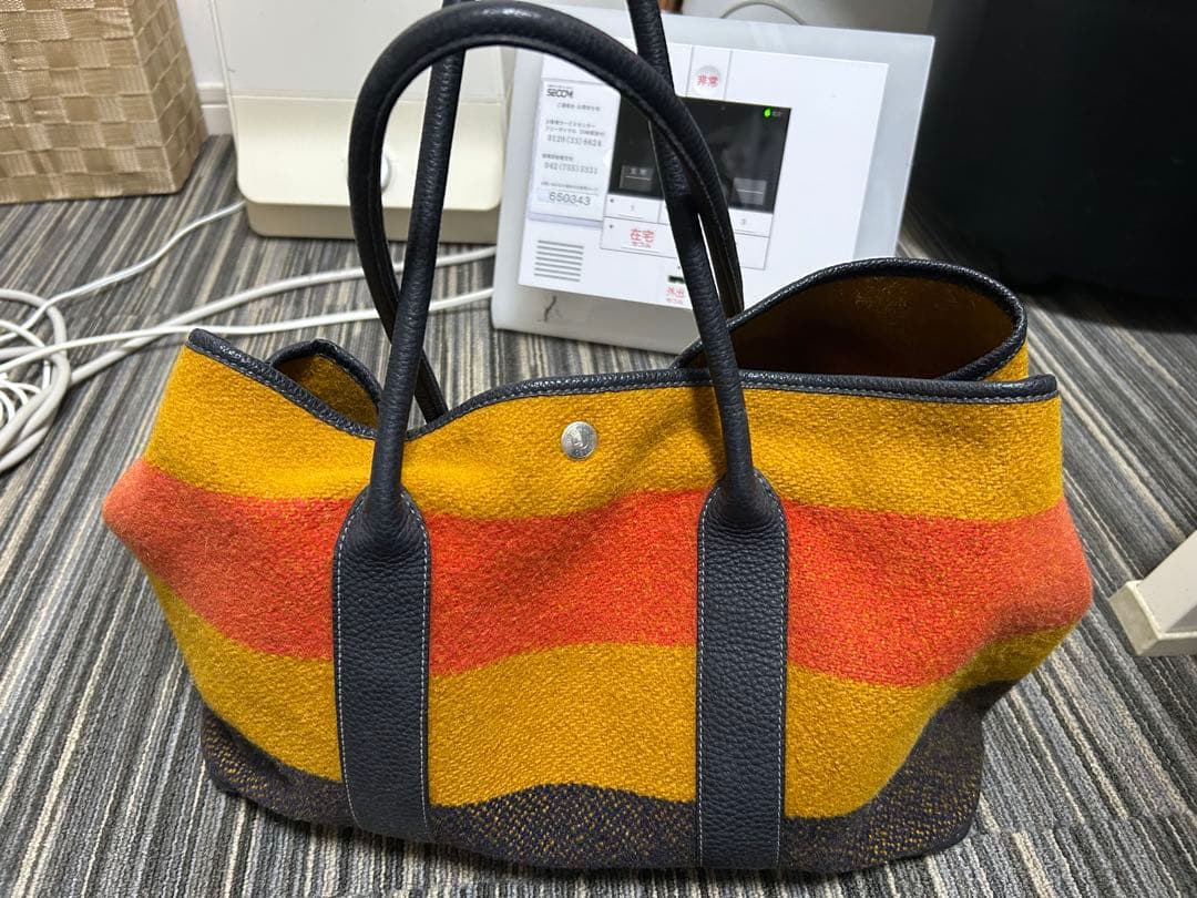 エルメスガーデンパーティロカバール レア HERMES】エルメス『ロカバール ガーデンパーティ36』V刻印 1966年製