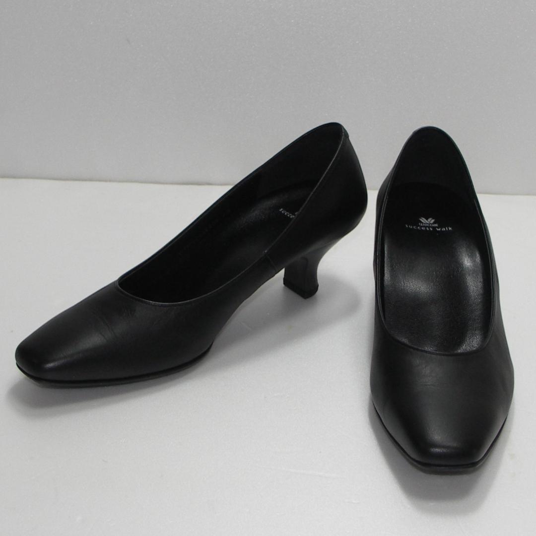 WACOAL ワコール success walk パンプス 23cm 3E 黒 - メルカリ