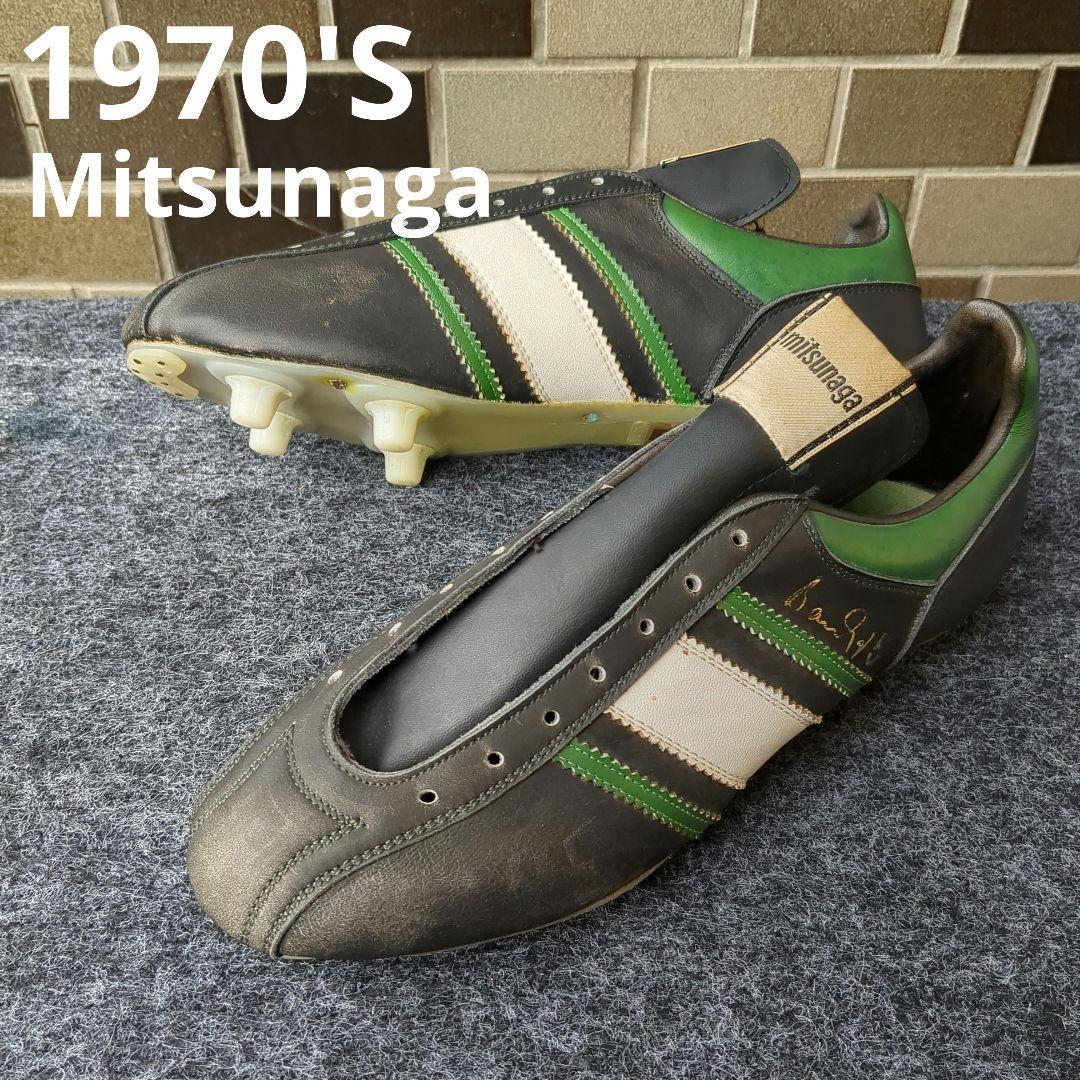 【70s】ミツナガ サッカー用スパイク 未使用【希少】 60s〜70s】mitsunaga サッカースパイク 昭和レトロ【希少】 - メルカリ