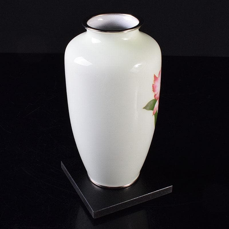 七宝焼 後藤七宝 後藤銅器店 花文 花瓶 書付箱 V R8181