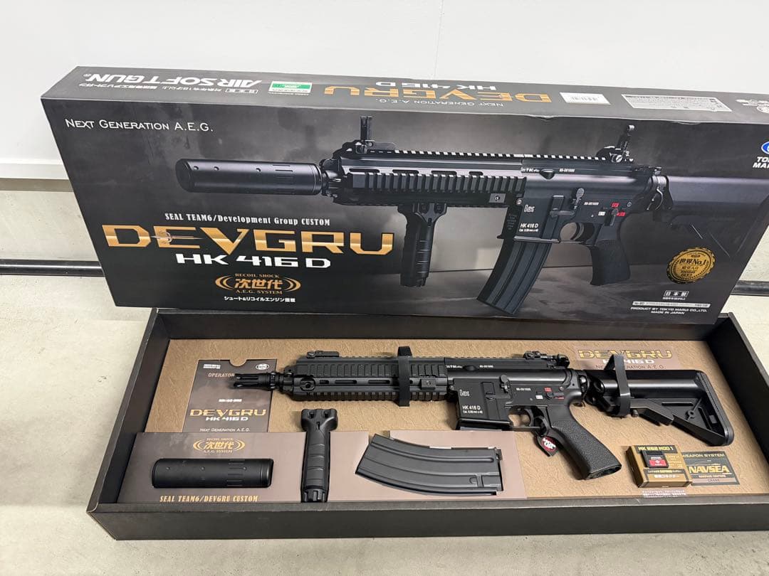 東京マルイ 次世代電動ガン HK416D DEVGRUカスタム 美品 DEVGRUカスタム HK416D - 次世代電動ガン | 東京マルイ エアソフトガン