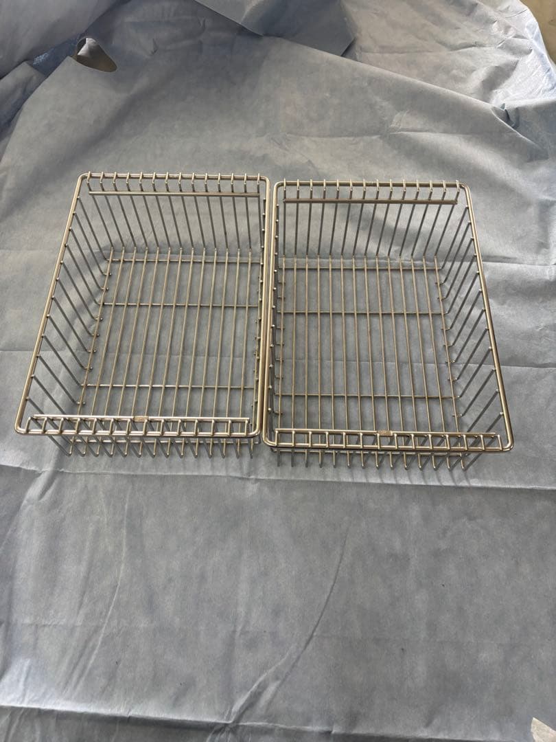 スノーピーク　IGT用　深型１ユニット　ステンレスカゴ　2個セット メッシュトレー 1unit 深型| スノーピーク(Snow Peak)