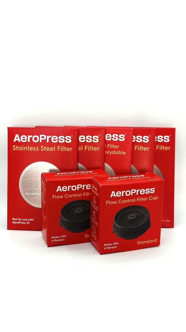 Aeropress ステンレスフィルター5個＆フィルターキャップ2個セット Amazon | AeroPressフローコントロールフィルターキャップ、滴り落ちを