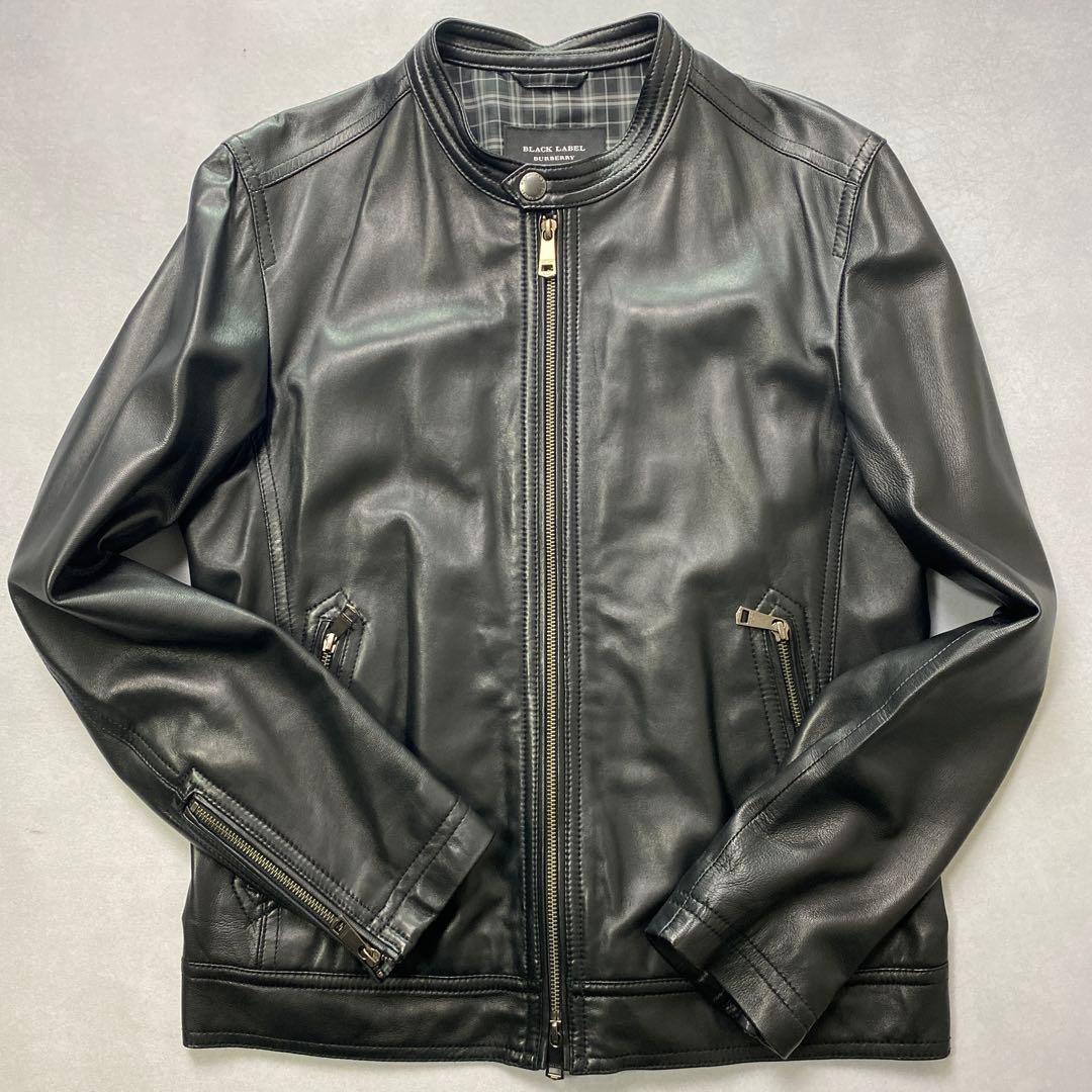 BURBERRY BLACK LABEL シングルライダース 楽天市場】極美品○BURBERRY BLACK LABEL バーバリーブラックレーベル