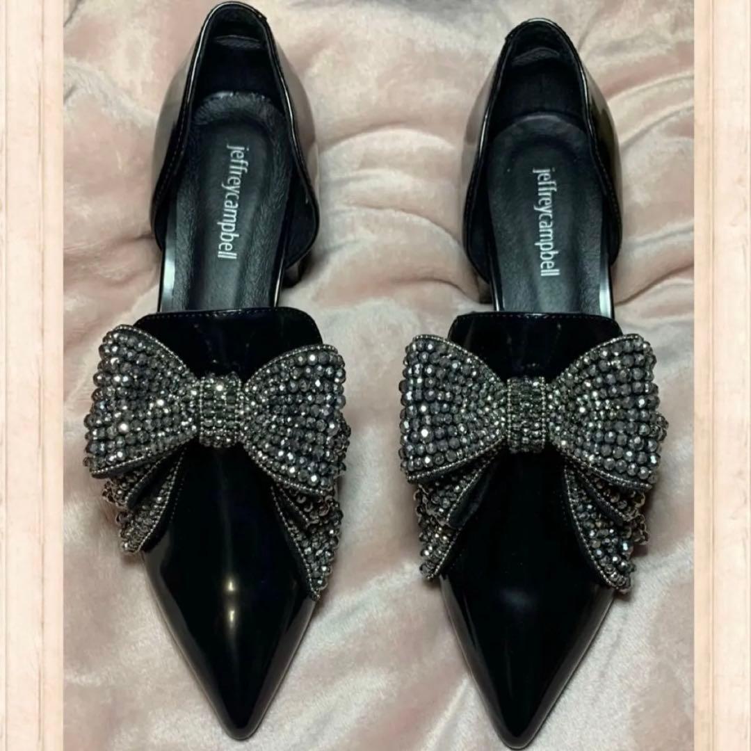 12/15(月)までセール！「ビッグリボンラインストーン ヒールシューズ」 ビッグリボンラインストーンヒールシューズ Jeffrey Campbell│Jeffrey